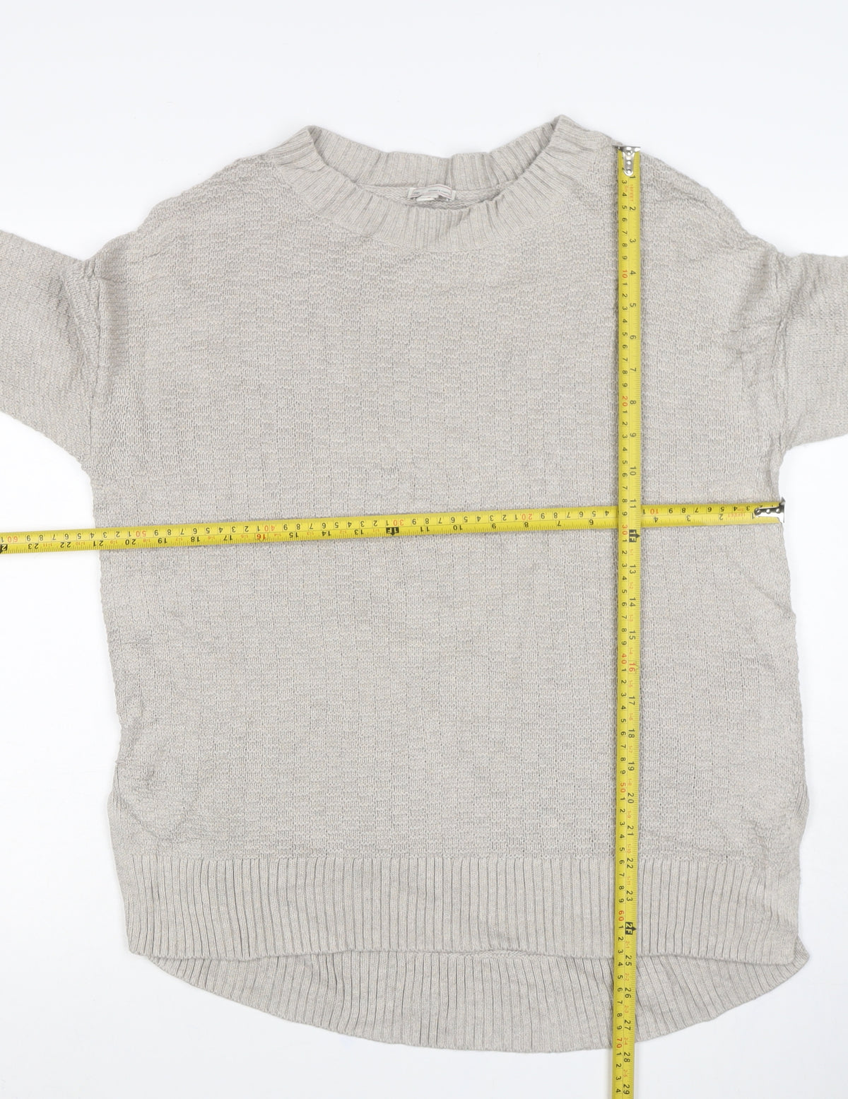 Gap Men's Grey M Cotton Crew Neck Knit Pullover Jumper