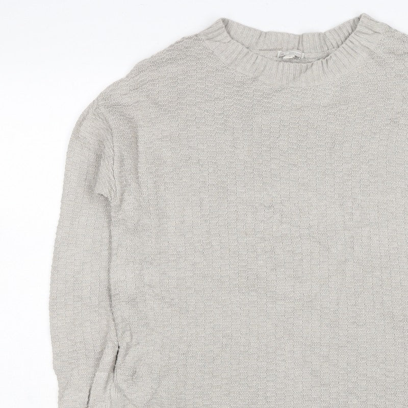 Gap Men's Grey M Cotton Crew Neck Knit Pullover Jumper