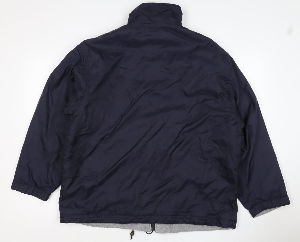 Switcher Men’s Blue M Windbreaker Full Zip Fleece Lined Jacket