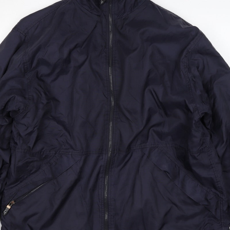 Switcher Men’s Blue M Windbreaker Full Zip Fleece Lined Jacket