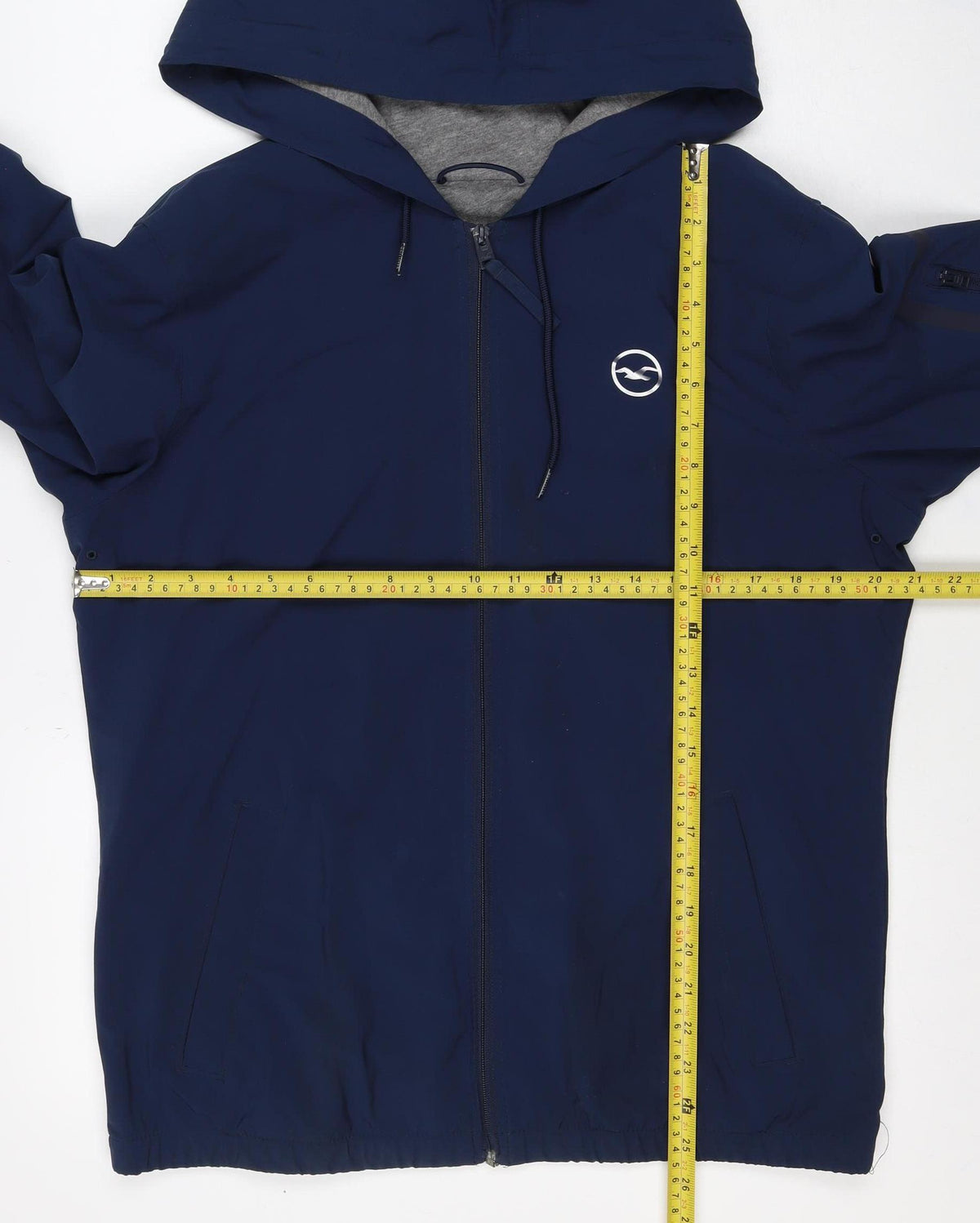 Hollister Men’s Blue M Hooded Softshell Windbreaker Jacket