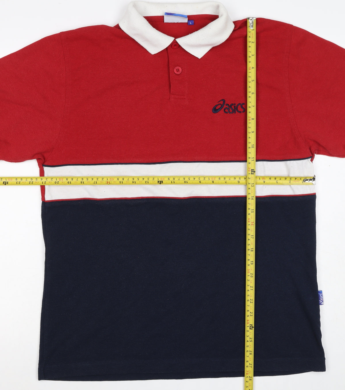 Asics Men’s Multicoloured L Colourblock Short Sleeve Polo Shirt