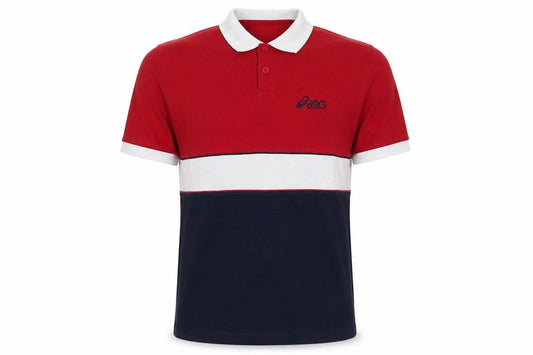 Asics Men’s Multicoloured L Colourblock Short Sleeve Polo Shirt