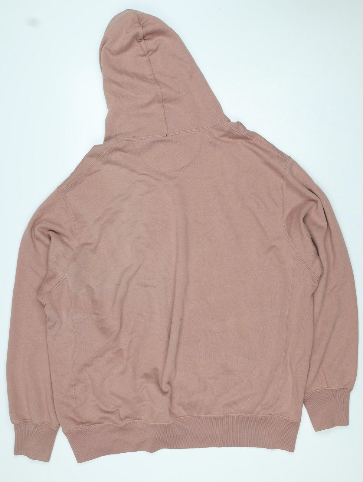 Uniqlo Women Pink 3XL Pullover Hoodie Cotton Drawstring Pockets