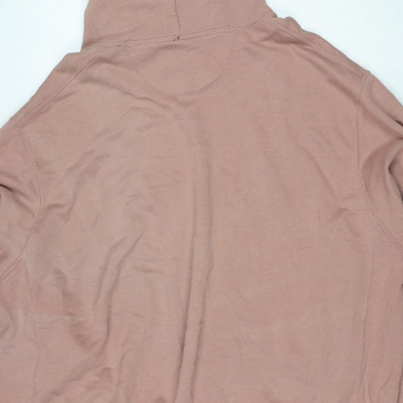 Uniqlo Women Pink 3XL Pullover Hoodie Cotton Drawstring Pockets