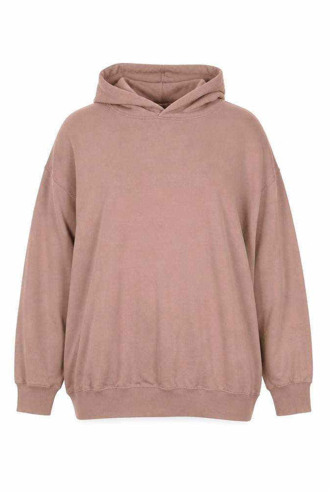 Uniqlo Women Pink 3XL Pullover Hoodie Cotton Drawstring Pockets