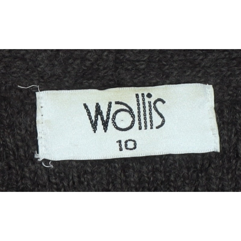 Wallis Women’s Brown Size 10 Belted Long Knit Cardigan
