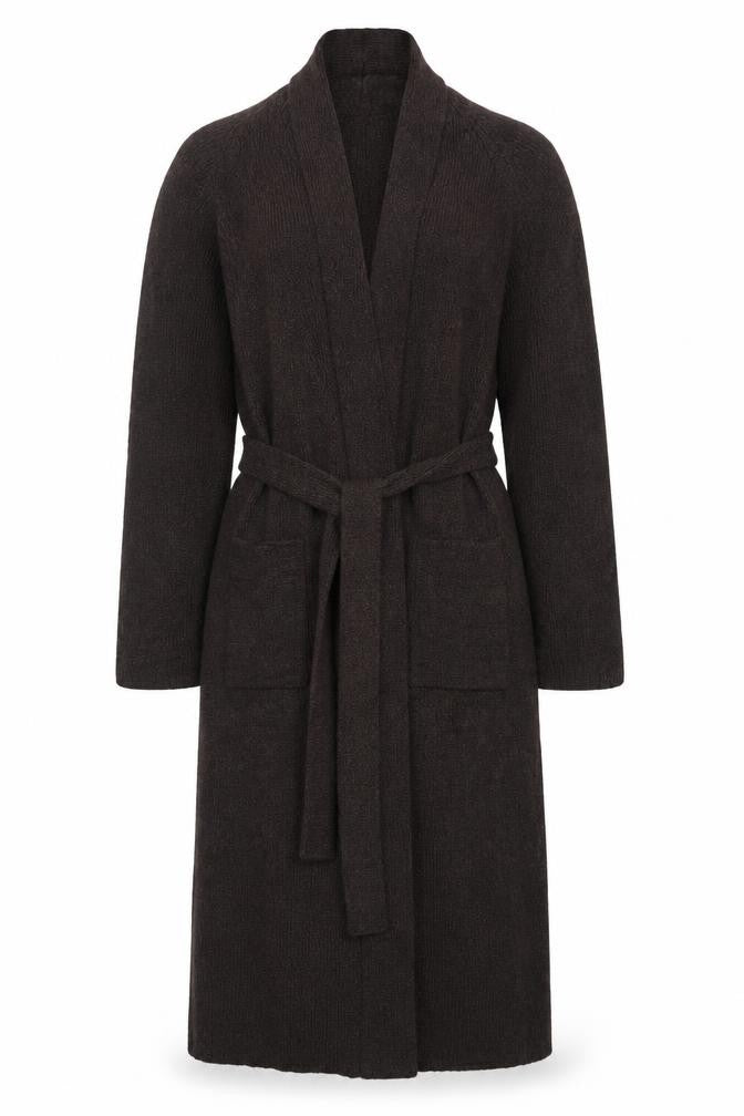 Wallis Women’s Brown Size 10 Belted Long Knit Cardigan