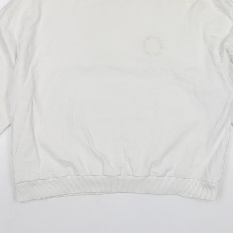 ASOS Design Women’s Ivory UK 14 Pullover Logo Sweatshirt