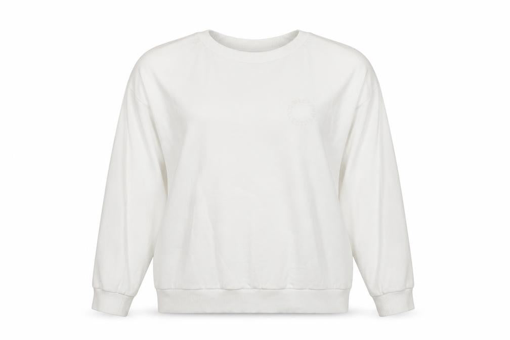 ASOS Design Women’s Ivory UK 14 Pullover Logo Sweatshirt
