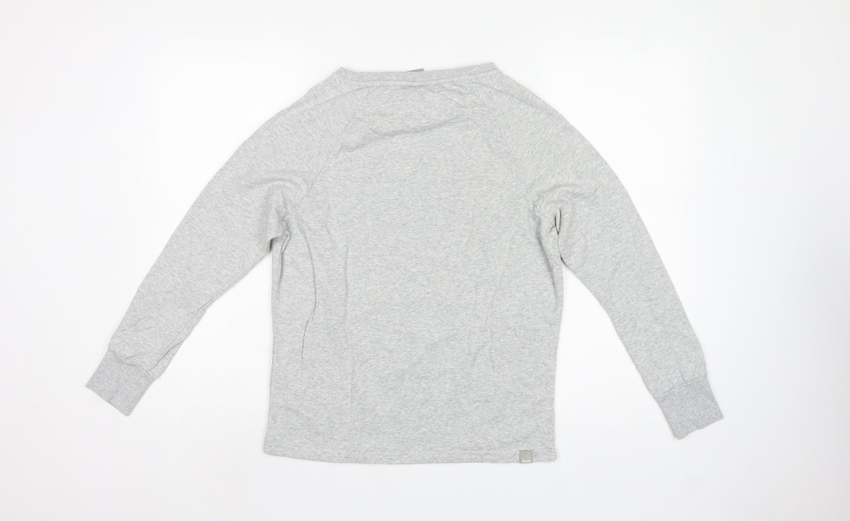 Bench Women’s Grey XS Logo Crew Neck Raglan Sweatshirt
