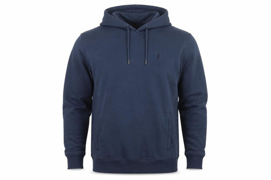 Next Men’s Blue XL Pullover Hoodie Logo Drawstring Cotton Blend