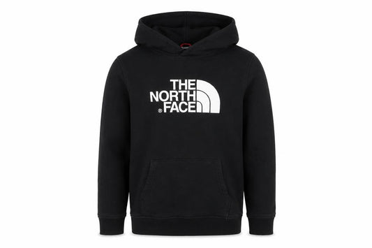 The North Face Boys Black XL Logo Pullover Hoodie Cotton Kangaroo Pocket