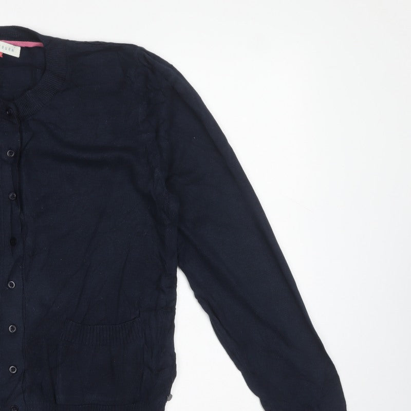 Brakeburn Women’s Navy Blue Size 14 Button Pocket Knit Cardigan