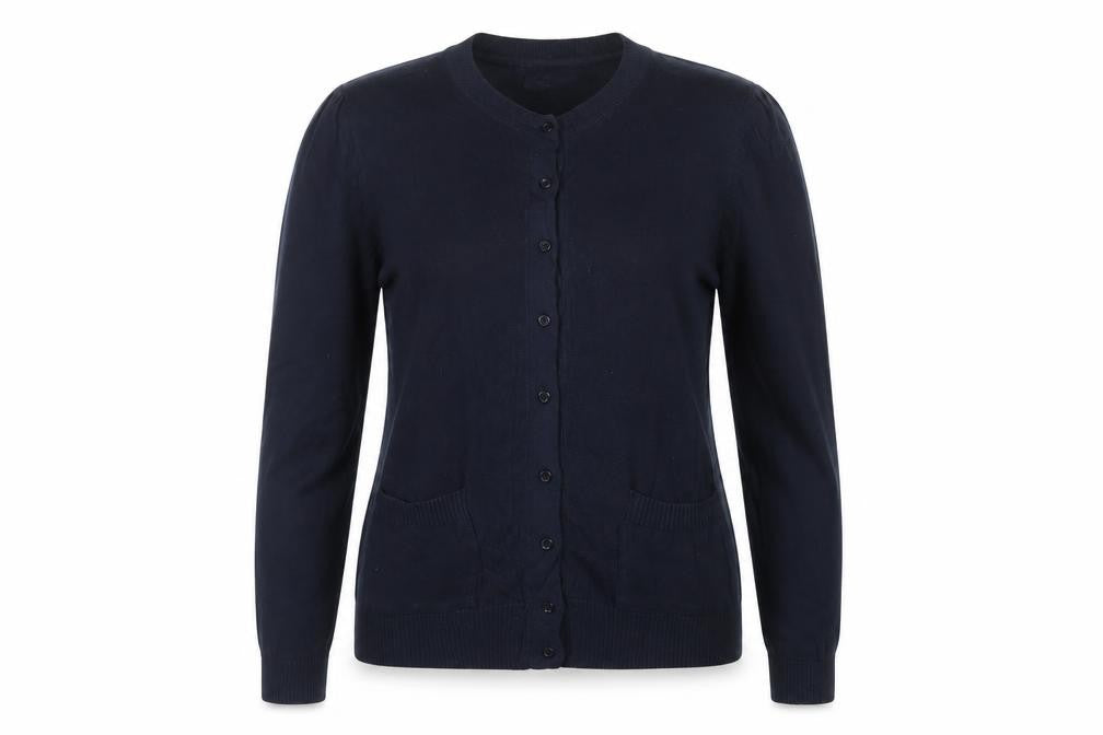 Brakeburn Women’s Navy Blue Size 14 Button Pocket Knit Cardigan