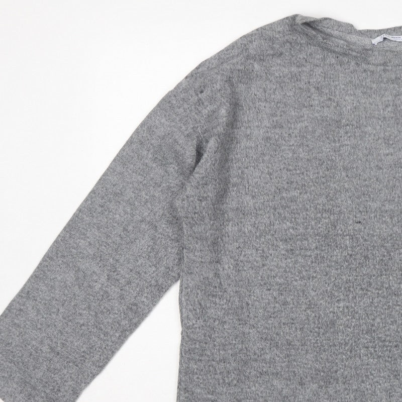 Zara Trafaluc Women Grey M Crew Neck Knit Pullover Jumper