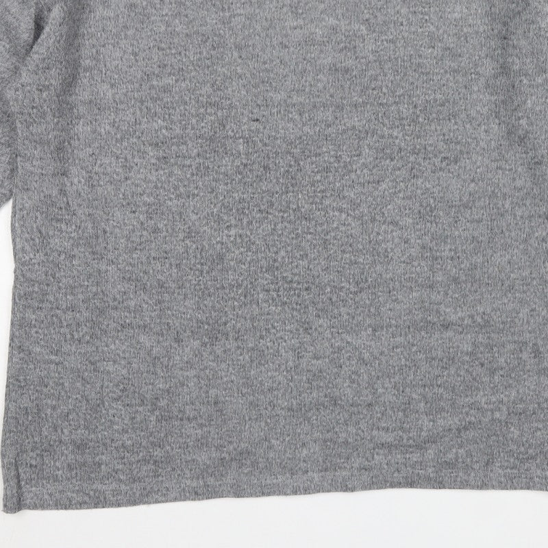 Zara Trafaluc Women Grey M Crew Neck Knit Pullover Jumper