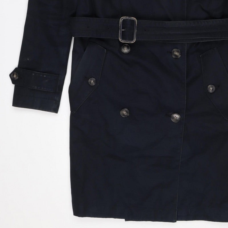 Gap Women’s Black XS Belted Double-Breasted Trench Coat