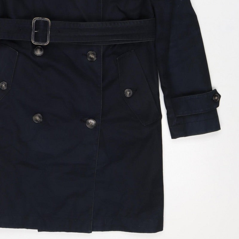 Gap Women’s Black XS Belted Double-Breasted Trench Coat