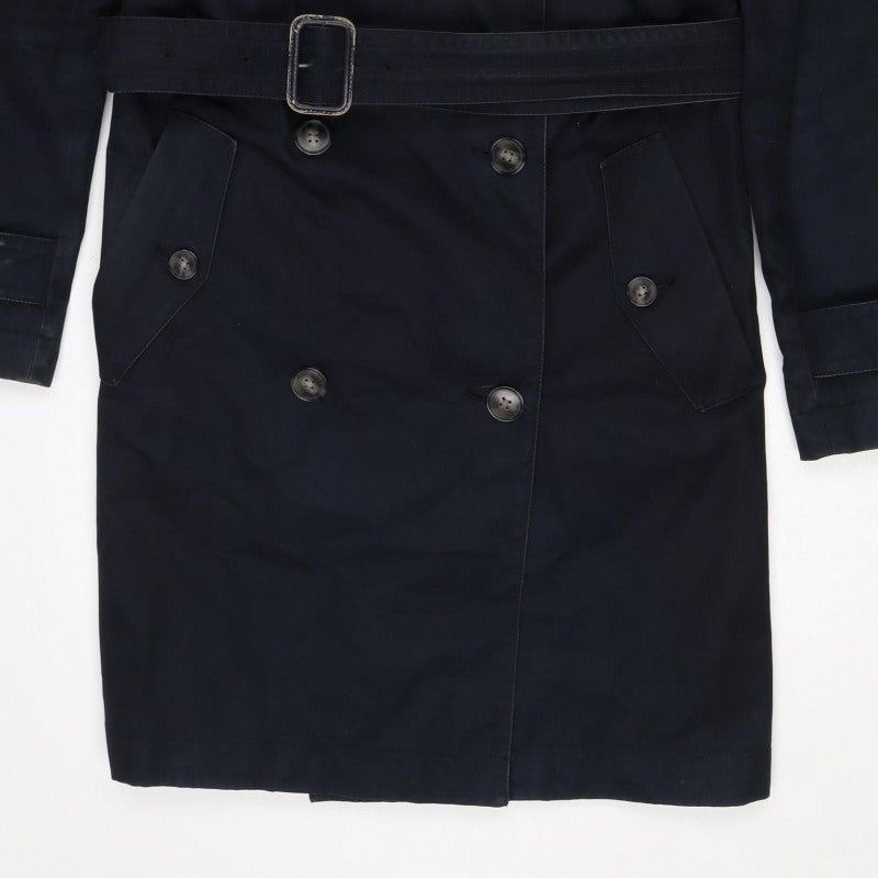 Gap Women’s Black XS Belted Double-Breasted Trench Coat