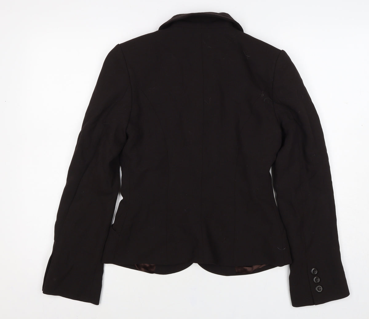 Hobbs Women Black Size 8 Tailored Single Breasted Wool Blazer