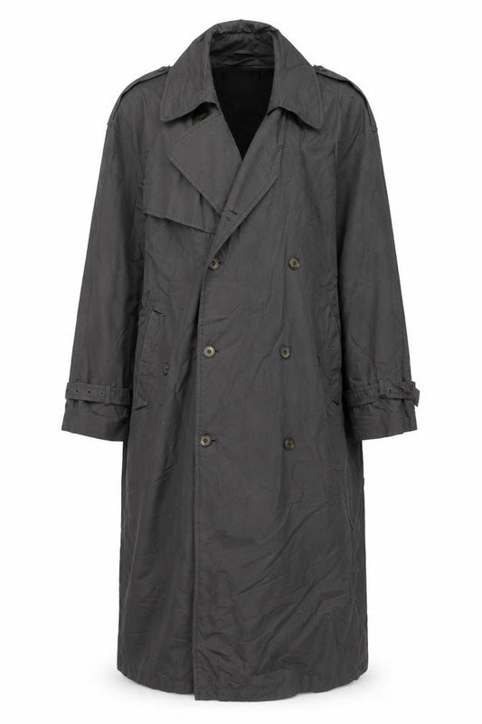 Burton Women’s Black S Long Double-Breasted Trench Coat Detachable Lining