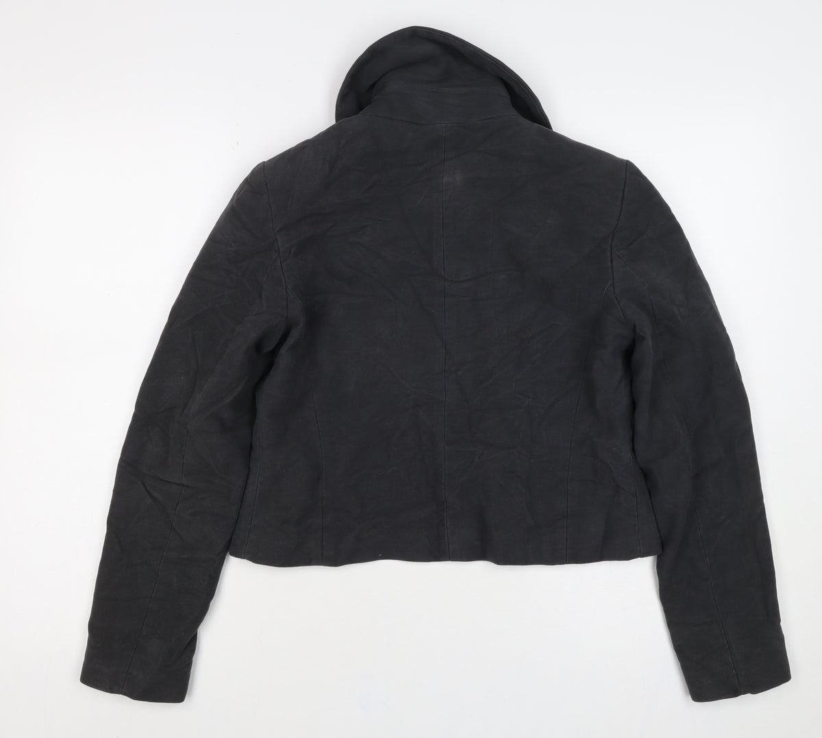 Red Herring Women’s Black Size 12 Collared Open Front Jacket