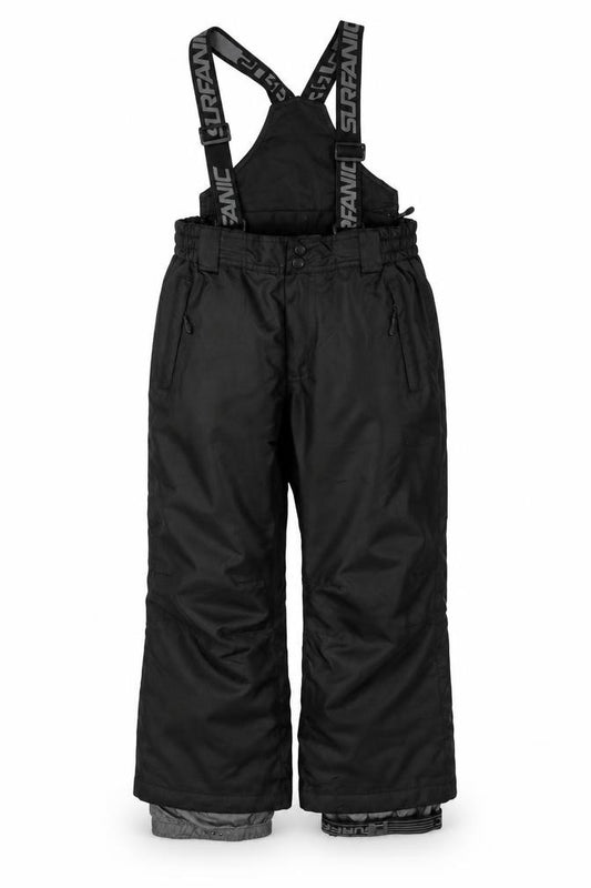 Surfanic Boys Black 8 Years Waterproof Ski Snow Trousers Salopettes