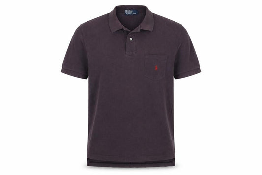 Polo Ralph Lauren Men's Purple L Classic Cotton Piqué Pocket Polo