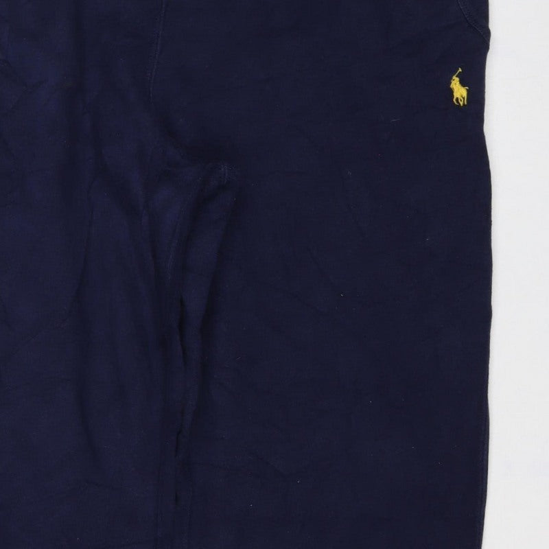 Polo Ralph Lauren Men’s Blue M Fleece Jogger Sweatpants Drawstring