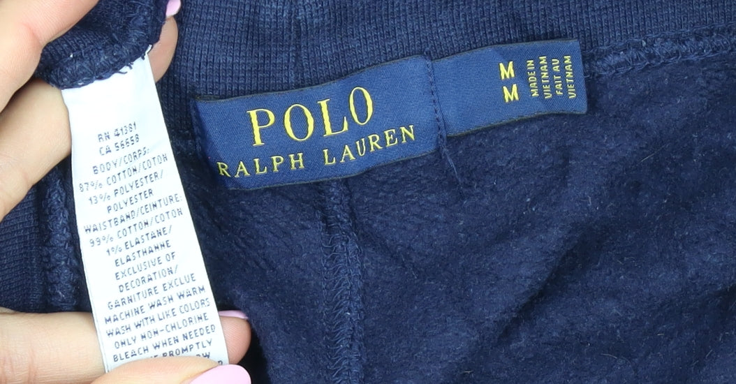 Polo Ralph Lauren Men’s Blue M Fleece Jogger Sweatpants Drawstring