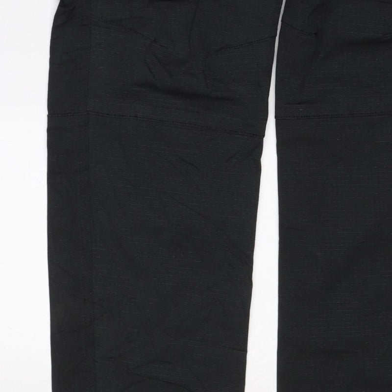 Supply & Demand Men's Black XS Cargo Trousers Drawcord Cuffs