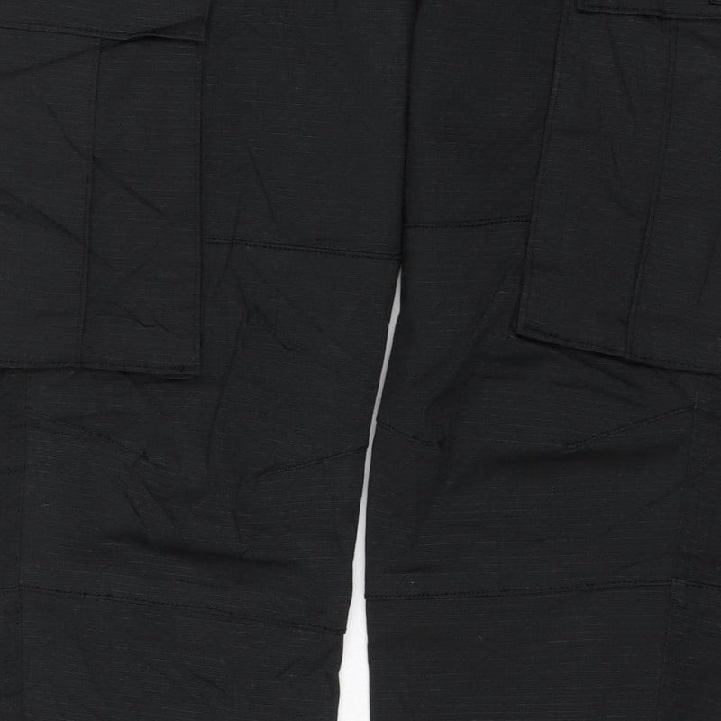 Supply & Demand Men's Black XS Cargo Trousers Drawcord Cuffs