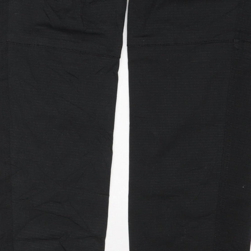 Supply & Demand Men's Black XS Cargo Trousers Drawcord Cuffs
