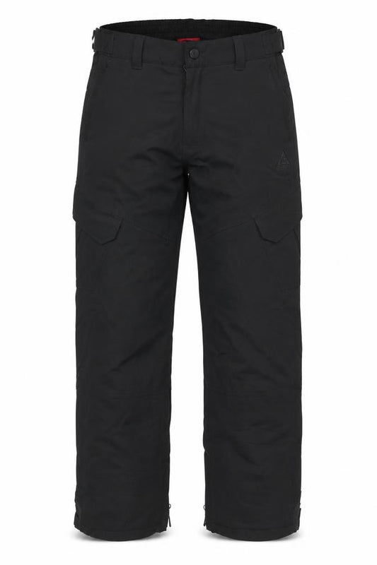 Gerry Men's Black L Snow Pants Lined Ski Trousers Adjustable Waist