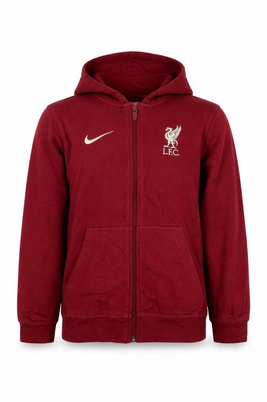 Nike Boys Red Liverpool FC Full Zip Hoodie 12-13 Years Football
