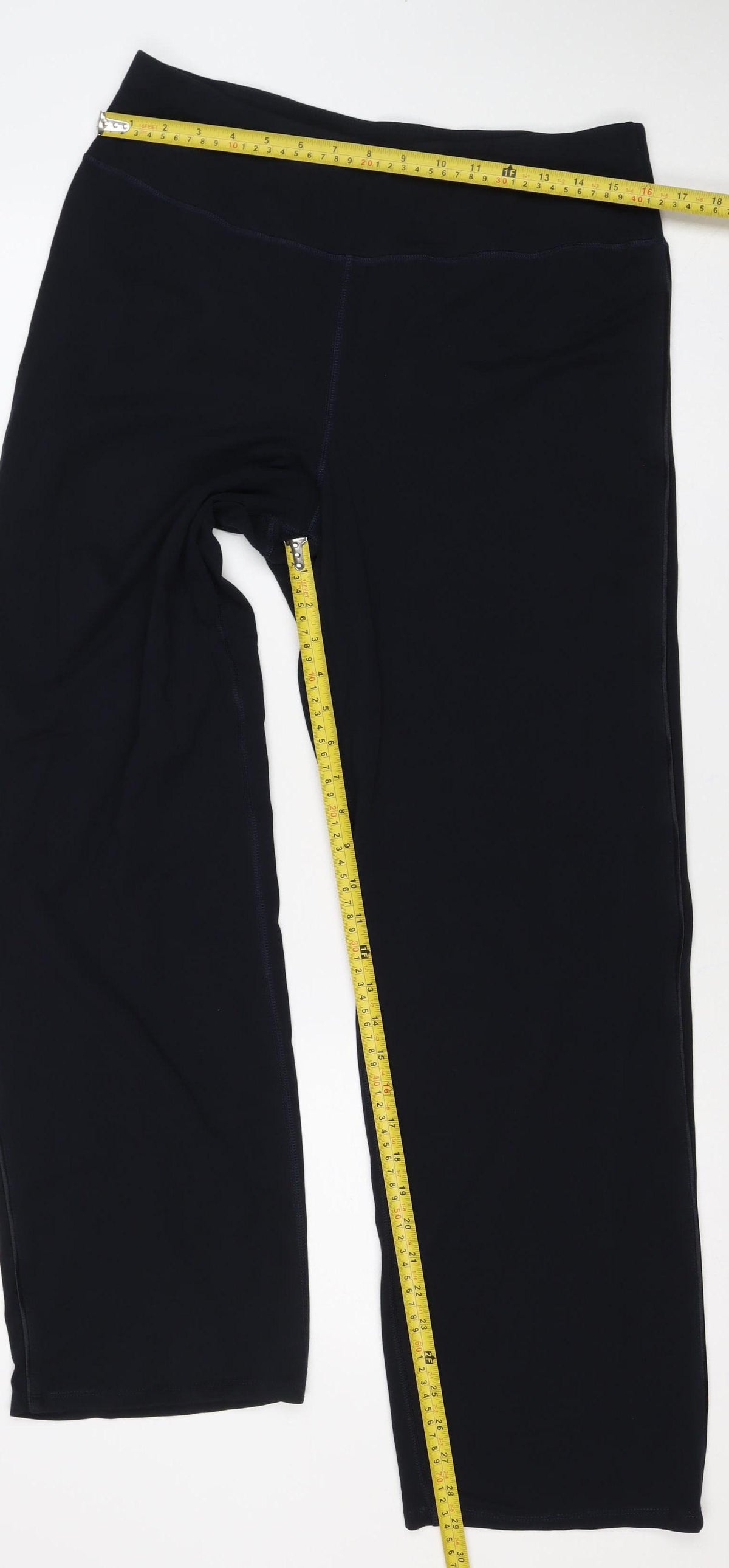 M&S Goodmove Women’s Black Size 16 Flared Stretch Leggings