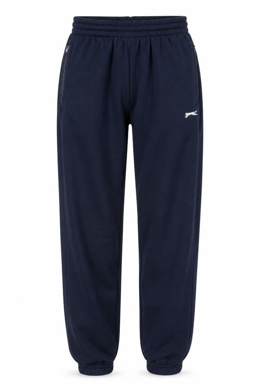 Slazenger Men’s Blue S Jogger Track Pants Elastic Waist Zip Pocket