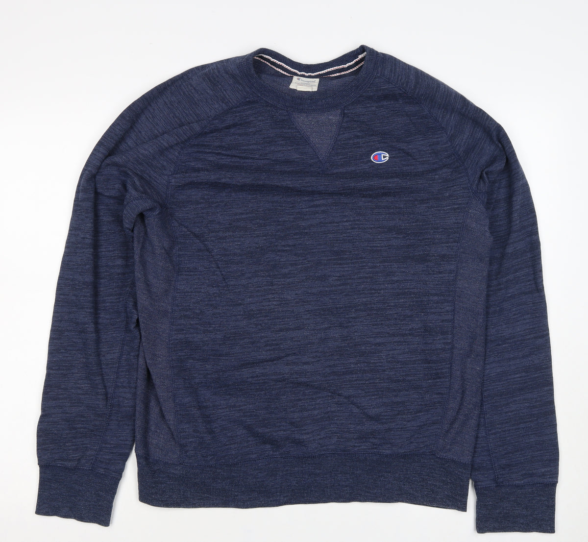 Champion Men’s Blue L Logo Crew Neck Pullover Sweatshirt