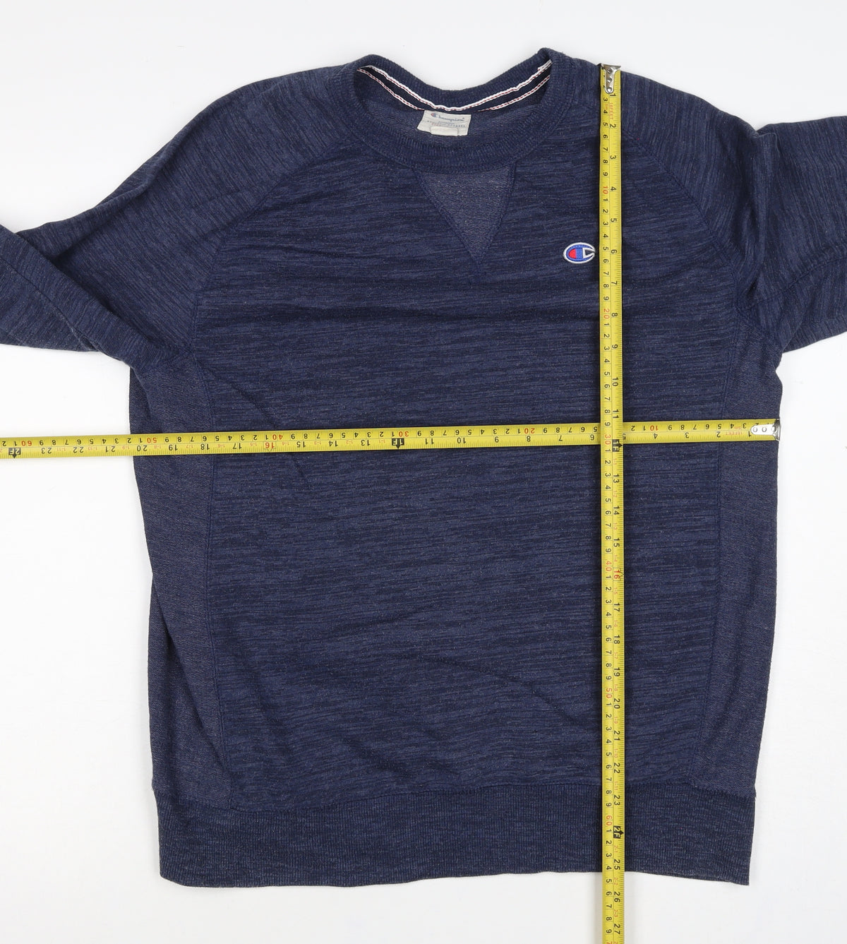 Champion Men’s Blue L Logo Crew Neck Pullover Sweatshirt