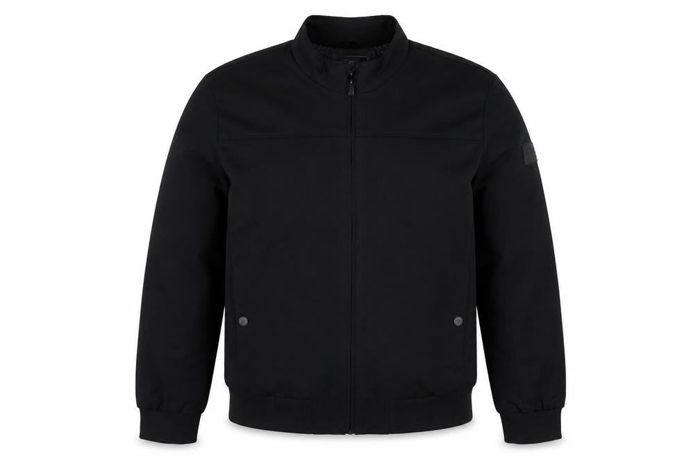 Benjamin Black Men's Black XL Bomber Jacket Full Zip Stand Collar