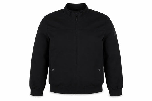 Benjamin Black Men's Black XL Bomber Jacket Full Zip Stand Collar