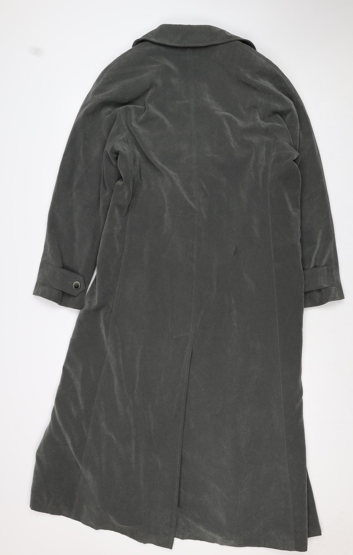 Dannimac Women’s Grey Size S Double-Breasted Long Trench Coat