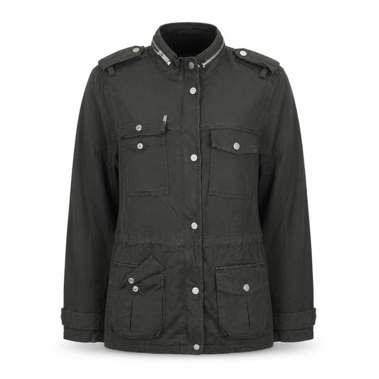 Mint Velvet Women’s Black UK 14 Military Utility Jacket Zip Pockets