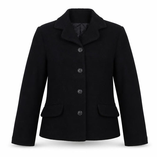 Bay Trading Company Women’s Black Wool Blend Blazer Jacket UK 12 Workwear