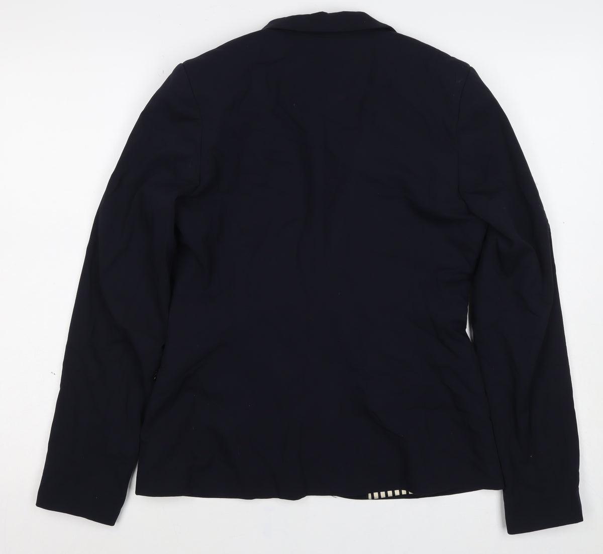Maison Scotch Women’s Navy Size 2 Single-Breasted Star Lined Blazer