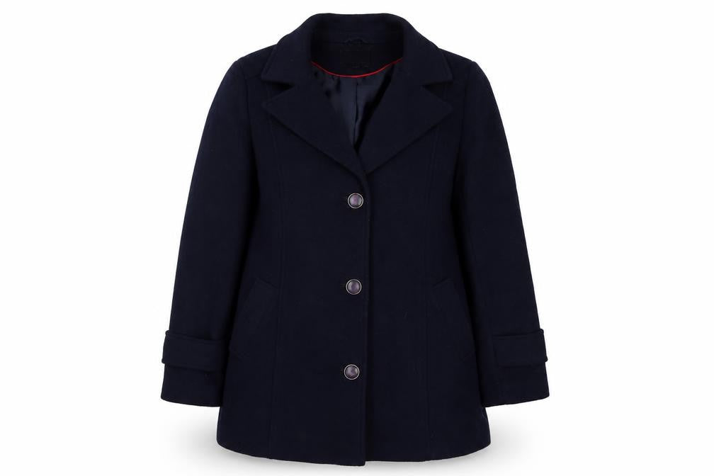 Marks & Spencer Classic Women’s Navy UK 16 Wool Blend Pea Coat