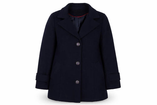 Marks & Spencer Classic Women’s Navy UK 16 Wool Blend Pea Coat
