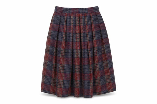Marks and Spencer Women Multicoloured UK 16 Wool Tweed A-Line Skirt