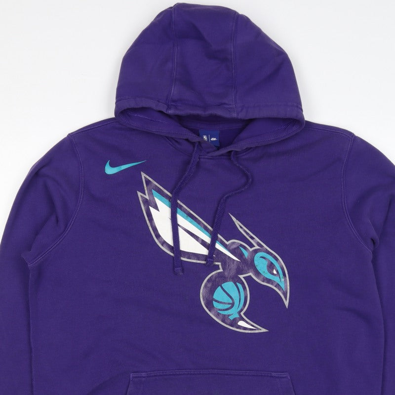 Nike NBA Charlotte Hornets Men’s Purple L Pullover Graphic Hoodie